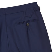 Blue Twill Contemporary Trousers