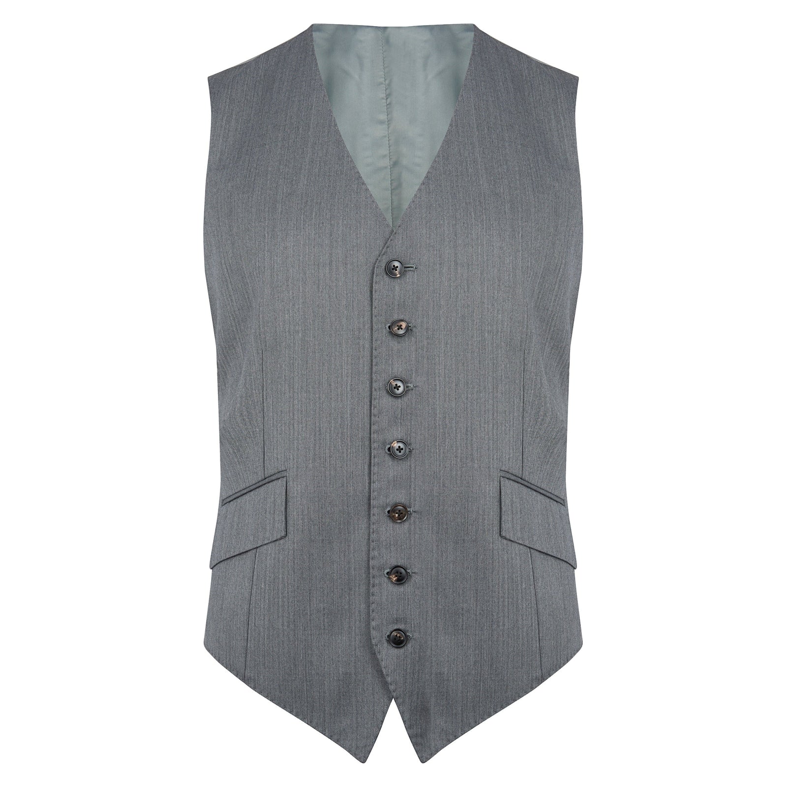Grey Herringbone Waistcoat