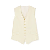 Cream Linen Waistcoat