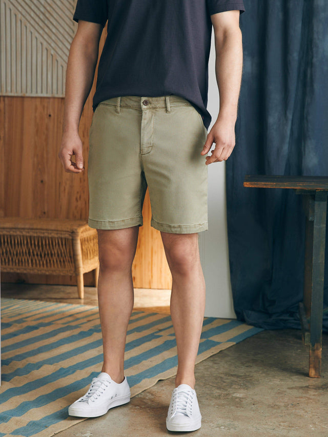 Coastline Chino Short (8") - Mountain Olive