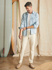 Slim Straight Denim (32") - Stone