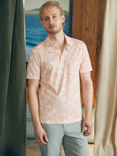 Short-Sleeve Movement™ Pique Polo - Hilo Rose Floral Print