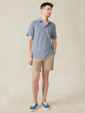 Short-Sleeve Movement™ Polo - Azure Beach Stripe
