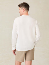 Long-Sleeve Sunwashed Tee - White
