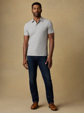 Short-Sleeve Movement™ Polo - Dark Cloud Stripe