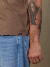 Sunwashed Regenerative Pocket Tee - Island Brown