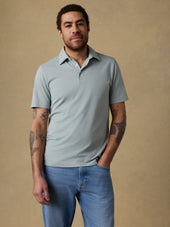 Short-Sleeve Movement™ Pique Polo - Aspen Green Melange