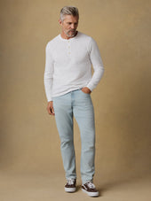 Sunwashed Organic Henley - White