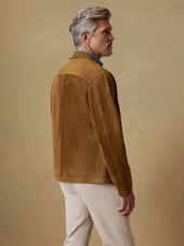 Suede Studio Jacket - Golden Chestnut