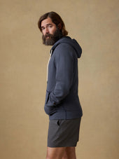 High Standard Fleece Zip Hoodie - Blue Nights