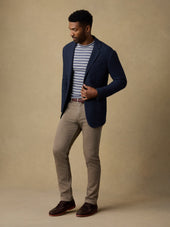 Highland Knit Blazer - Navy Ridge Melange