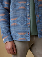 Doug Good Feather Canyon Overshirt - Blue Western Range