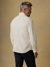 Organic Denim Button Down Shirt - Natural
