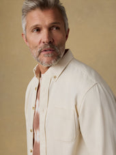 Organic Denim Button Down Shirt - Natural