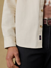 Organic Denim Button Down Shirt - Natural
