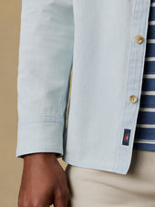 Organic Denim Button Down Shirt - Rocky River Wash