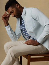 Organic Denim Button Down Shirt - Rocky River Wash