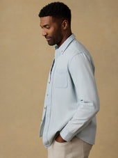 Organic Denim Button Down Shirt - Rocky River Wash