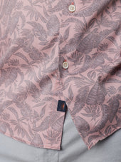 Short-Sleeve Movement™ Monterey Shirt - Mauve Tropic Foliage