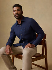 Laguna Linen Shirt - Island Navy