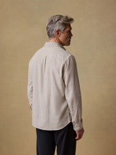 Palmetto Shirt - Stone Palm Check