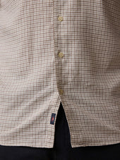 Palmetto Shirt - Stone Palm Check