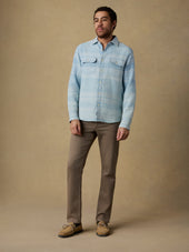 Doug Good Feather Indigo Canyon Overshirt - Indigo Star Serape