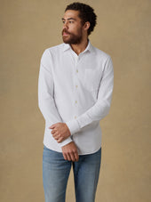Costa Pique Shirt - Pure White