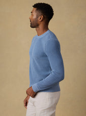 Sunwashed Crewneck Sweater - Blue Sea