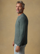 Sunwashed Dockside Sweater - Mountain Olive