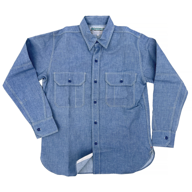 Snipes Shirt - Indigo HBT - Last One - Size Small