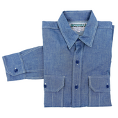 Snipes Shirt - Indigo HBT - Last One - Size Small