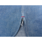 Snipes Shirt - Indigo HBT - Last One - Size Small