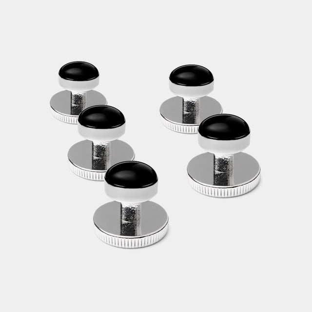 Black Tuxedo Shirt Studs