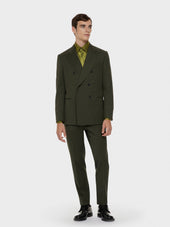Camicia In Seta Floreale Verde