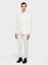 Camicia Slim In Cotone Bianco