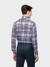 Camicia In Seta E Cotone Con Stampa Principe Di Galles