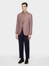Camicia Slim In Cotone Rosa