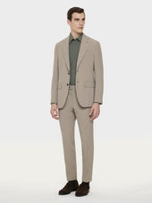 Camicia Slim In Cotone Verde Salvia