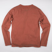 13 Ounce Henley L/S Rust