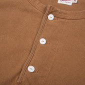 13 Ounce Henley L/S Tobacco