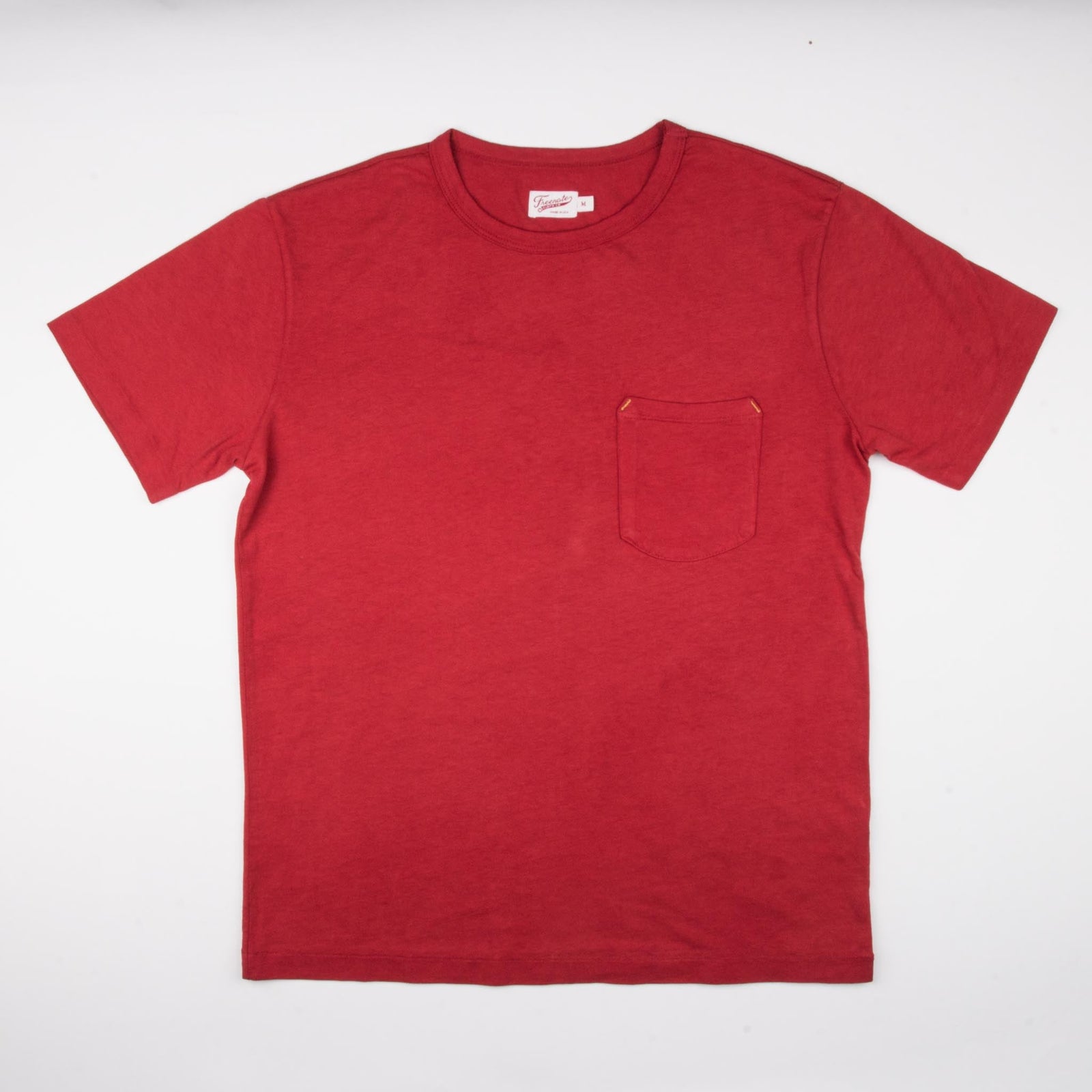 9 Ounce Pocket T-Shirt Red