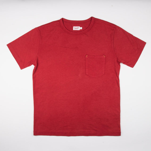 9 Ounce Pocket T-Shirt Red