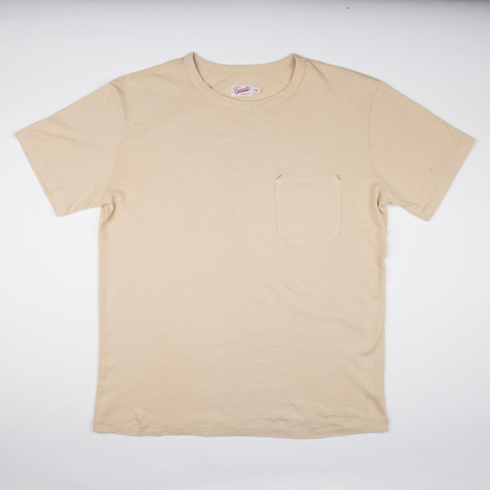9 Ounce Pocket T-Shirt Cream