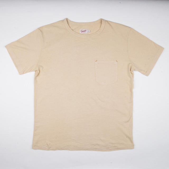 9 Ounce Pocket T-Shirt Cream