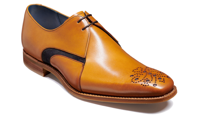 Sullivan - Cedar Hand Painted / Navy Suede