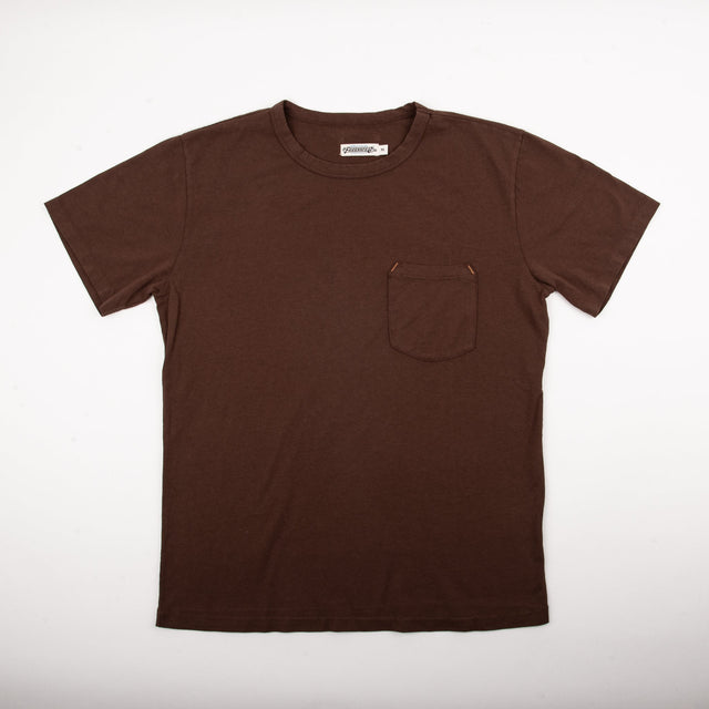 9 Ounce Pocket T-Shirt Chocolate