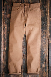 Belford Straight 15 ounce Brown Denim