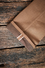 Belford Straight 15 ounce Brown Denim