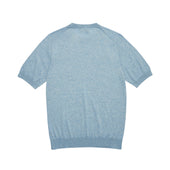 Powder Blue Cashmere Blend Knitted T-Shirt